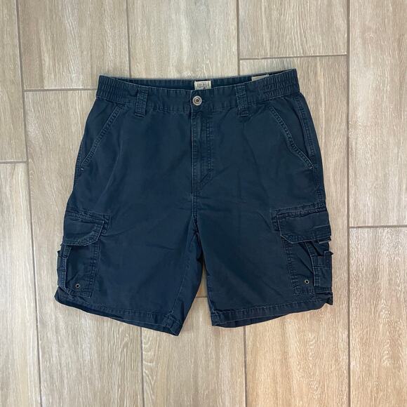 RedHead Cargo Shorts Men’s 34 Blue Cotton Outdoor Pockets Bass Pro Shops - Picture 1 of 10